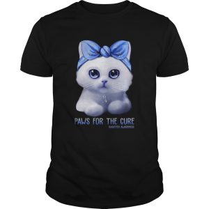 Cat paws for the cure Diabetes Awareness Month shirt