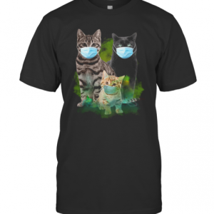 Cats Face Mask Coronavirus T-Shirt