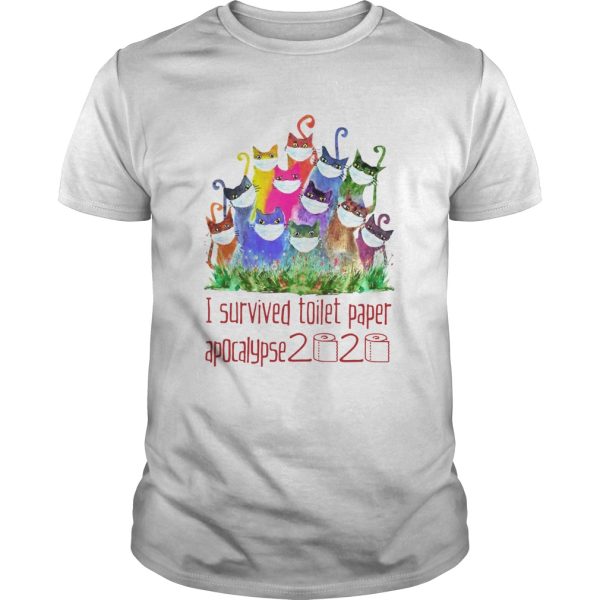 Cats I Survived Toilet Paper Apocalypse 2020 shirt