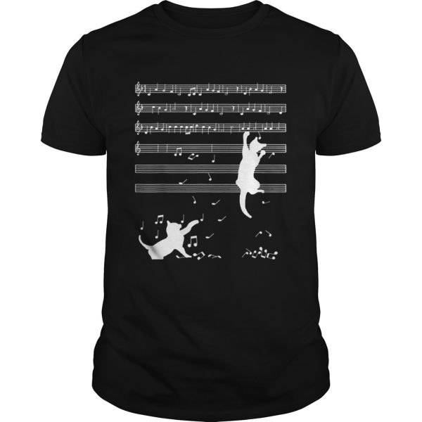 Cats Playing Musical Notes And Make It Down shirt