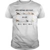 Cats when nothing goes right go left shirt