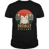 Chicken mask socially distant covid19 vintage shirt