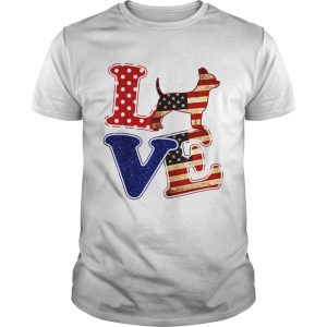 Chihuahua American Flag Patriotic Dog shirt