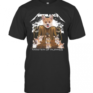 Corgi Metallica Master Of Puppies T-Shirt