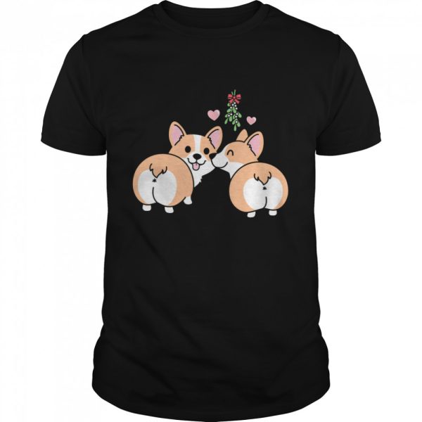 Corgis Under The Mistletoe Christmas shirt