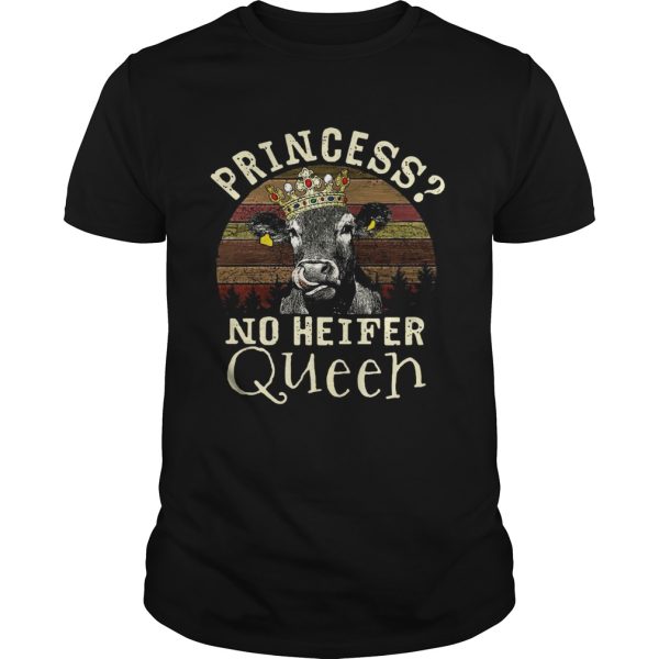 Cow princess no Queen vintage sunset shirt