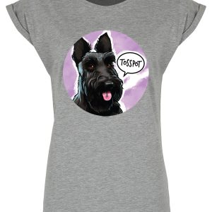 Cute But Abusive Tosspot Ladies Premium Grey T-Shirt