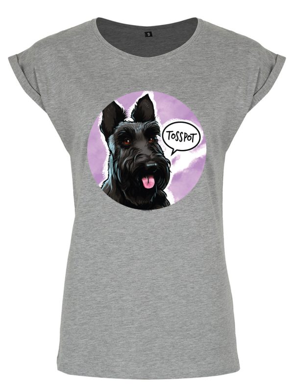 Cute But Abusive Tosspot Ladies Premium Grey T-Shirt