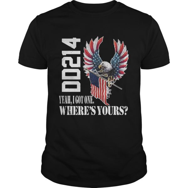 DD214 yeah I got one where’s yours Eagle American Flag shirt