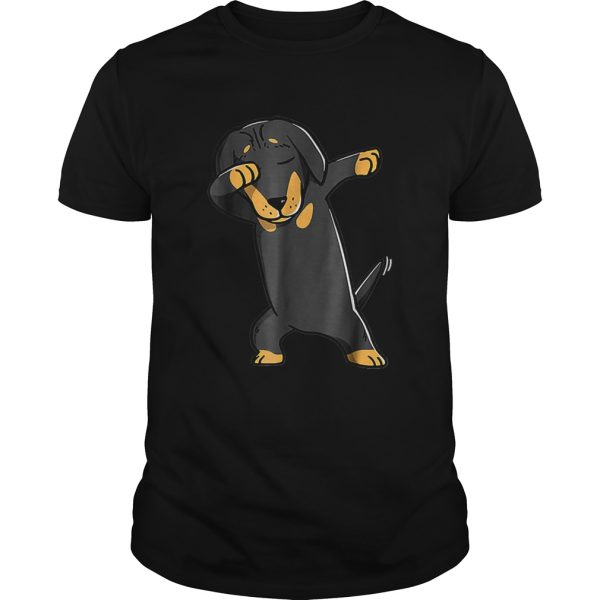 Dabbing Daschund Kids Wiener Dog Costume shirt