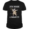 Dabbing Llama Graduation 5th Grade shirt
