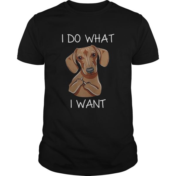 Dachshund I do what I want shirt