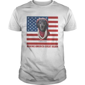 Dachshund Matilda Making America Great Again American Flag shirt