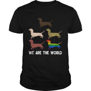 Dachshund We Are The World shirt