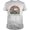 Dachshund face mask Ew People Vintage Retro shirt