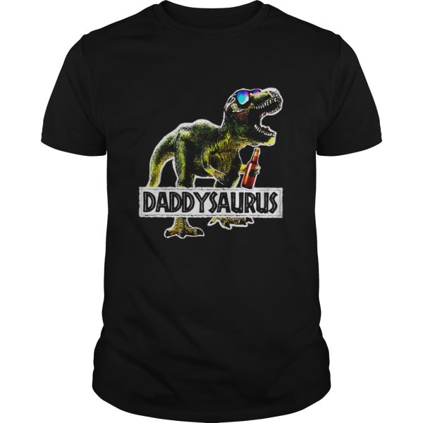 Daddysaurus Drinking Beer Party shirt