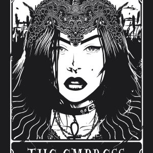 Deadly Tarot The Empress Ladies Premium Black T Shirt 3