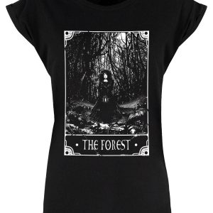 Deadly Tarot The Forest Ladies Premium Black T Shirt 1