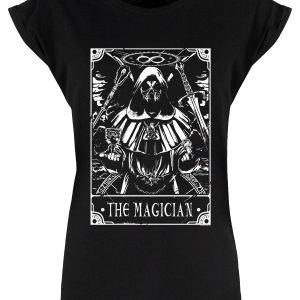 Deadly Tarot – The Magician Ladies Premium Black T-Shirt