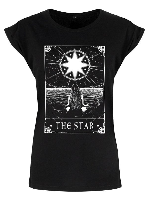Deadly Tarot – The Star Ladies Premium Black T-Shirt