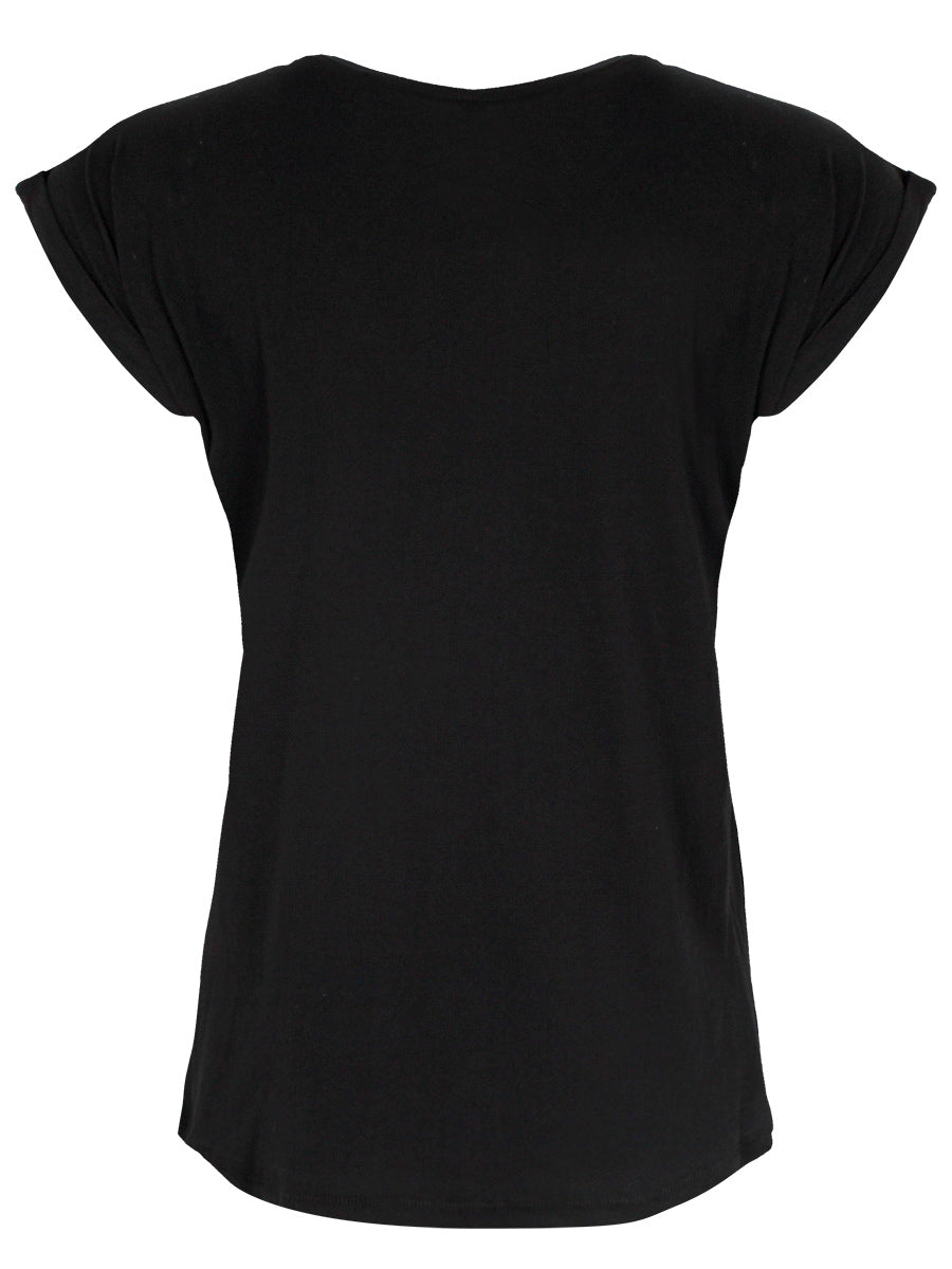 Deadly Tarot - The World Ladies Premium Black T-Shirt