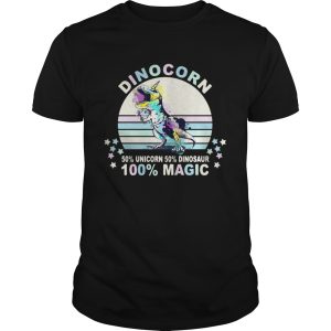 Dinocorn 50 unicorn 50 Dinosaur 100 Magic shirt