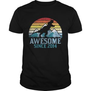 Dinosaur awesome since 2014 vintage shirt