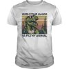 Dinosaur wash your hands ya filthy animal vintage shirt