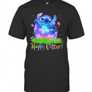 Disney Stitch Happy Easter Flower T-Shirt