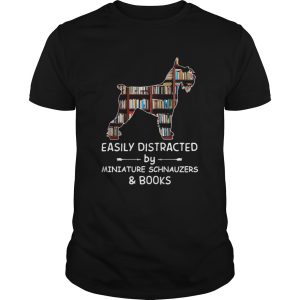 Distracted By Miniature Schnauzers And Books Crewneck shirt