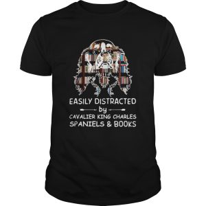 Distracted By Spaniels And Books Crewneck shirt