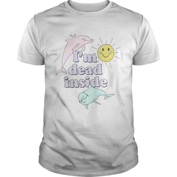 Dolphins I’m dead inside pastel shirt