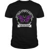 Domestic violence warrior its not for the weak Cancer Awareness butterfly shirt