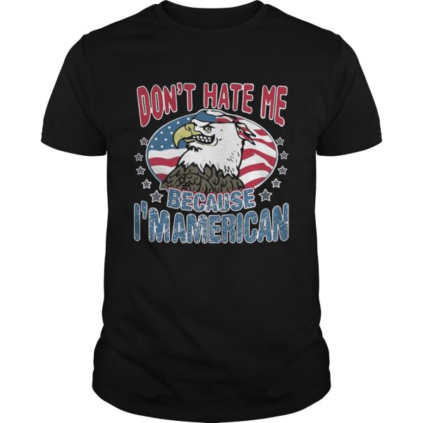 Don’t Hate Me American Bald Eagle Wearing Us Flag Bandanna Shirt