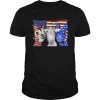 Donkey 2 flag US American flag Independence Day veteran shirt