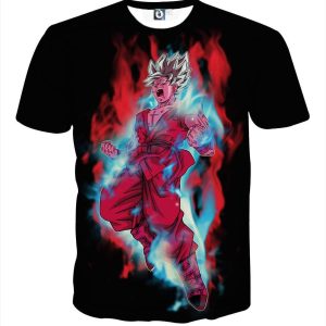 Dragon Ball Cool Goku White Super Saiyan Whis Symbol T-Shirt