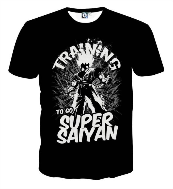 Dragon Ball Z Goku Training To Go Super Saiyan Epic T-Shirt