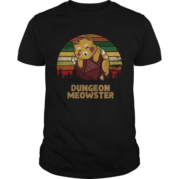 Dungeon Meowster Dnd Tabletop Gamer Cat shirt