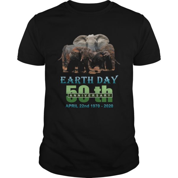 Earth Day 50th Anniversary Elephant Silhouette Elephant shirt