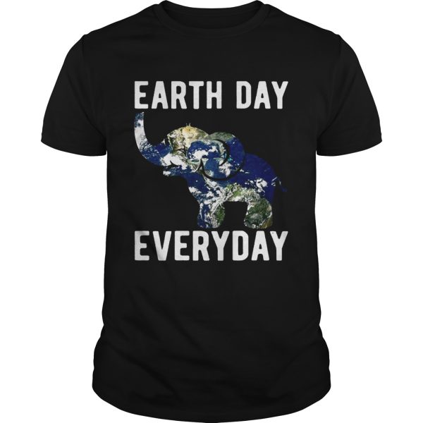 Earth Day Every Day Elephant Earth Symbol Earth Day Tshirt