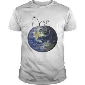 Earth Day snoopy sleep on Earth shirt