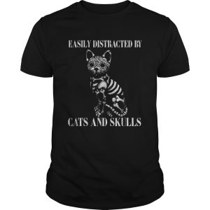 Easily Distracted By Cats And Skulls Costume shirt