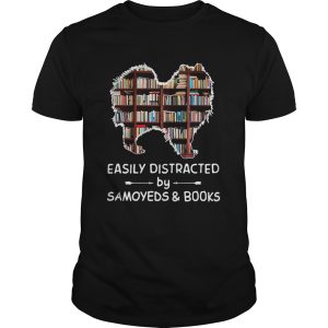 Easily Distracted By Samoyeds And Books Crewneck shirt