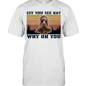 Eff You See Kay Why Oh You Poodle Yoga Vintage T-Shirt
