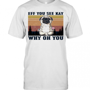 Eff You See Kay Why Oh You Pug Yoga Vintage T-Shirt