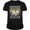 Elephants never forget and they never forgive vintage retro shirt