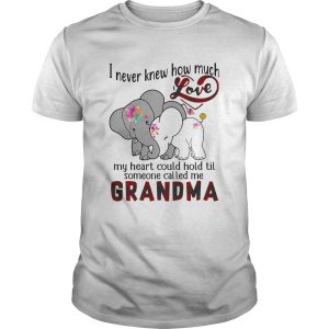 ElephantsInever knew how much love my heart could hold til someone called me Nana shirt