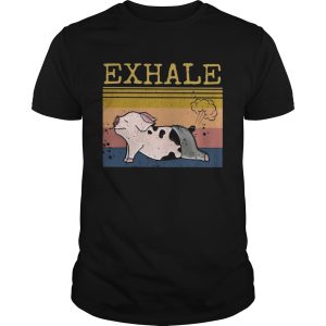 Exhale pig vintage shirt