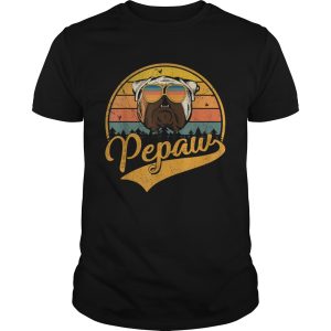 Fathers Day Retro Vintage English Bulldog Pepaw shirt