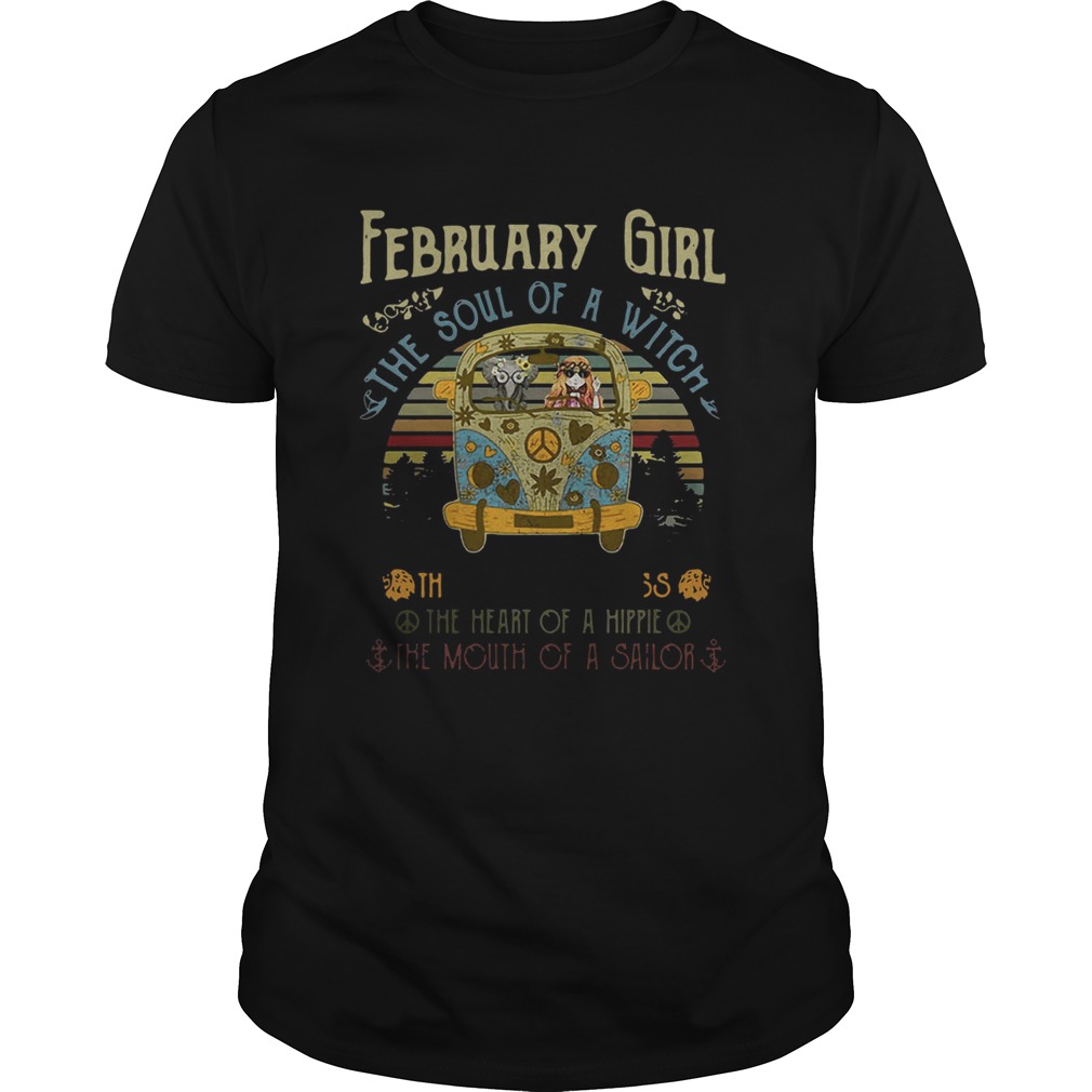 February girl the soul of a witch the fire of a lioness the heart vintage shirt